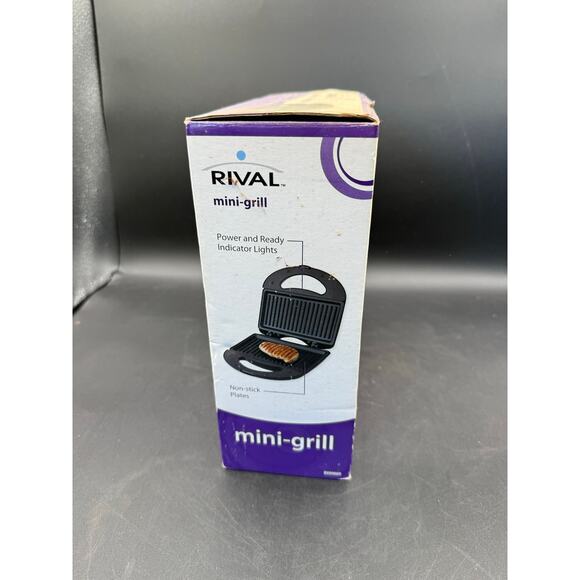 Rival Mini Grill RV-09009 – In Box - Like New - Picture 5 of 9